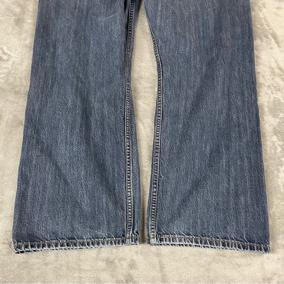 Levis 569 Mens Size 42x30 ( Actual 42x28) Loose Straight Leg Denim Dark Wash - Picture 6 of 14
